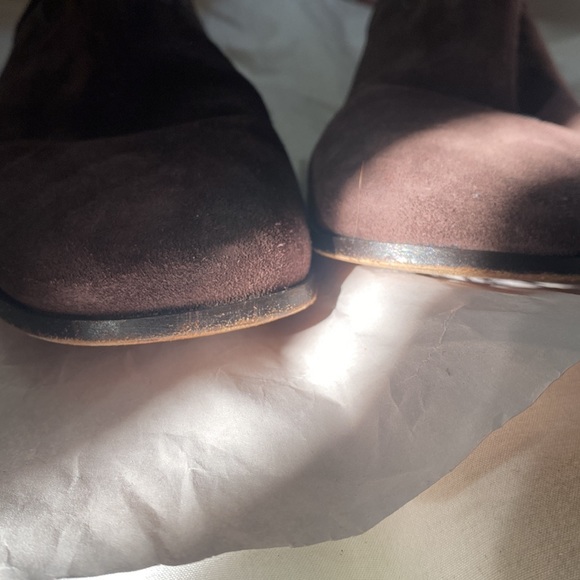 Miu Ankle Boots Light Brown Fleece Lining Cow Suede